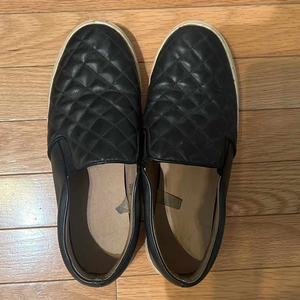 Black slip on shoes